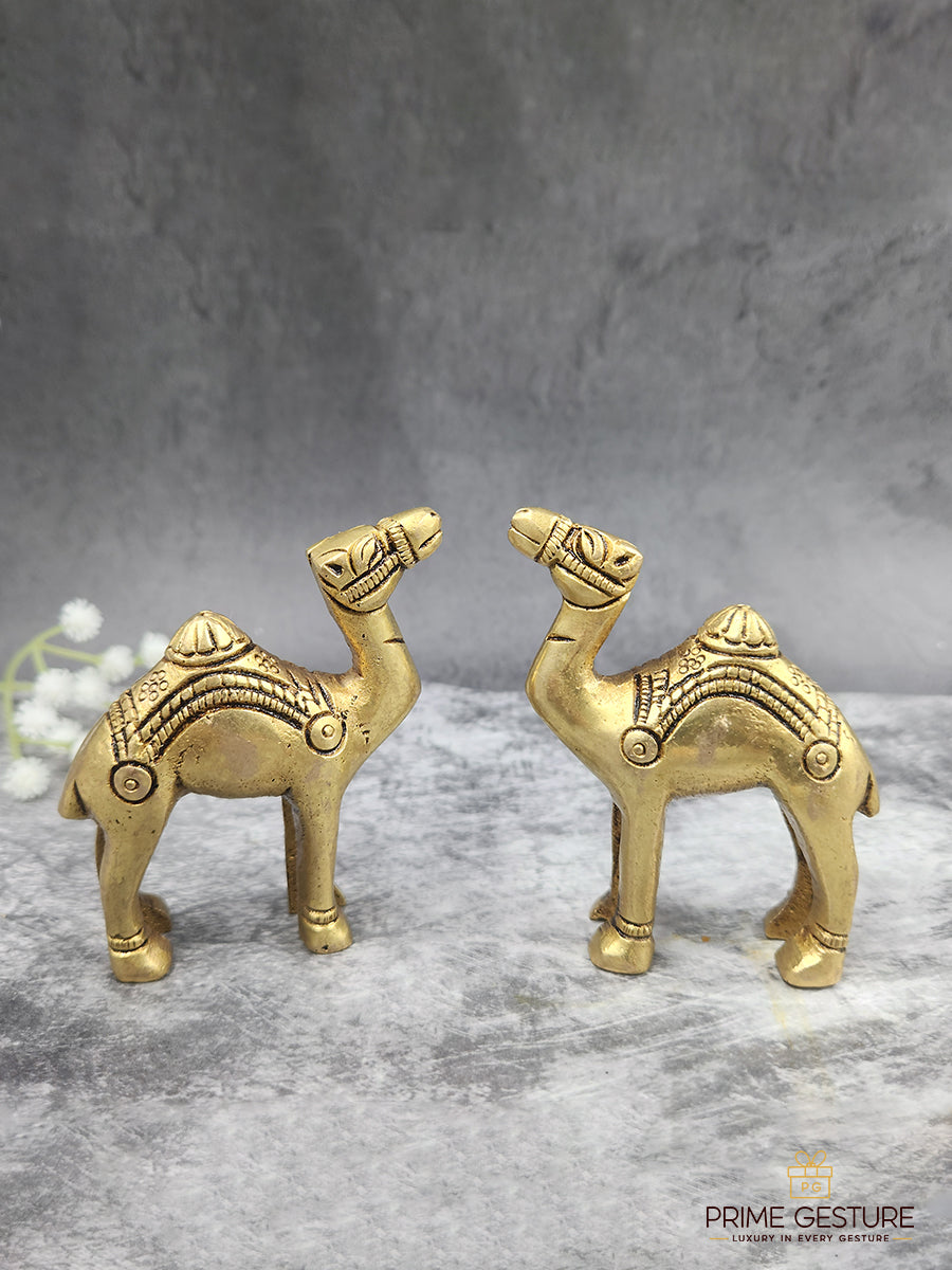 Brass Animal Camel Sculpture