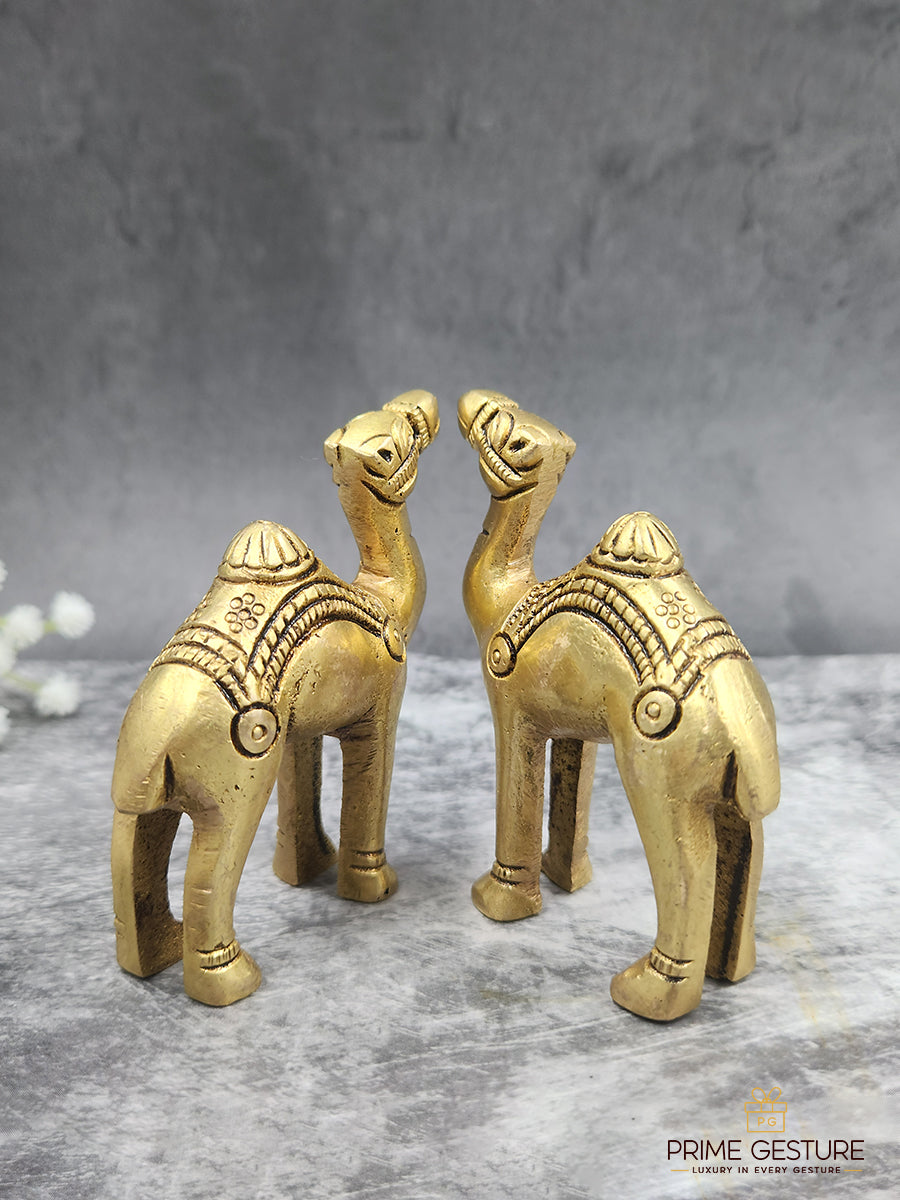 Brass Animal Camel Sculpture
