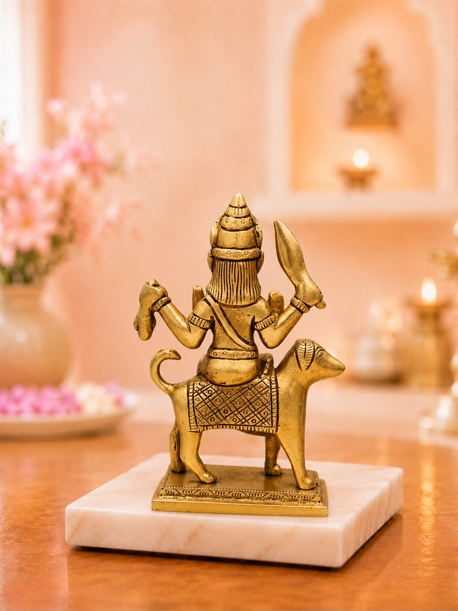Brass Bhairav statue by Prime Gesture