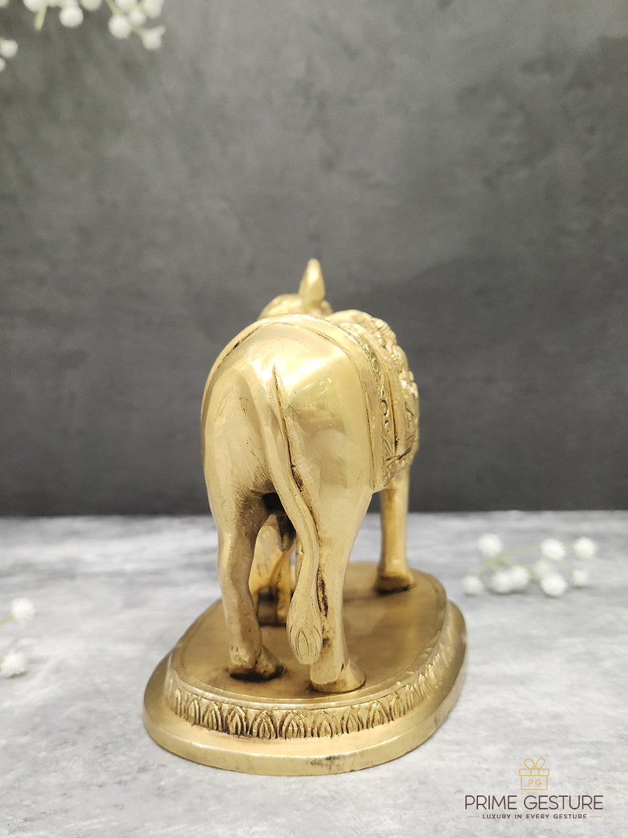Brass Cow Calf Idol