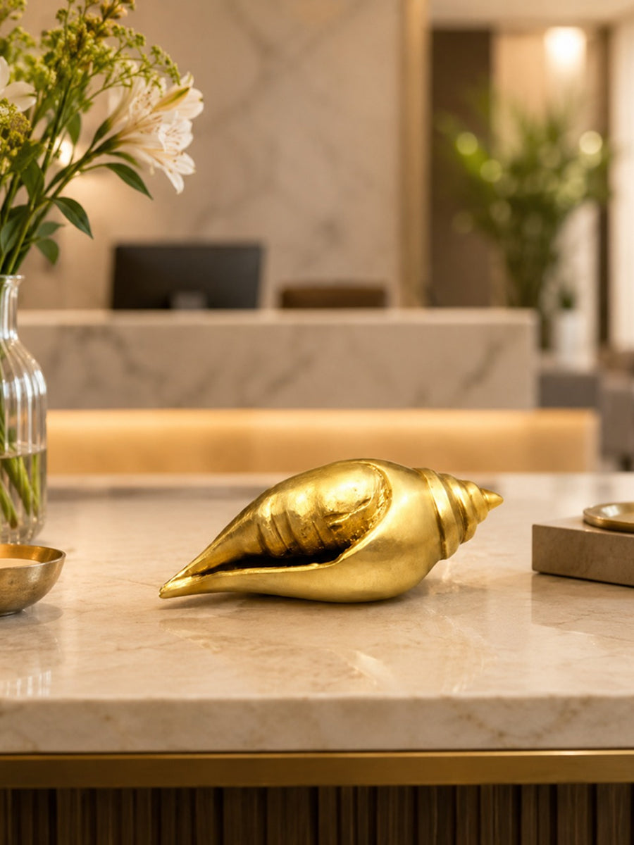 Brass Decorative Shankh Showpiece