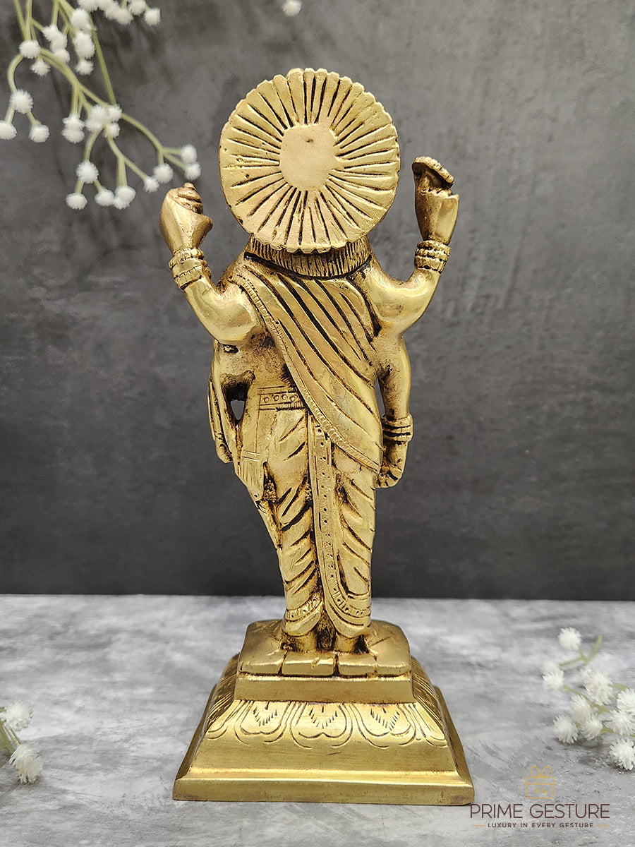 Brass Dhanvantari Statue