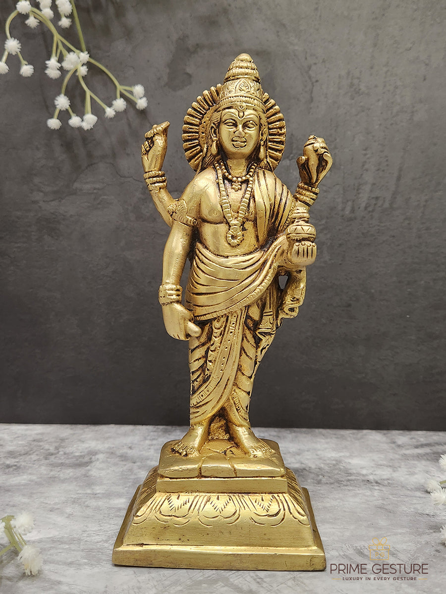 Brass Dhanvantari Statue