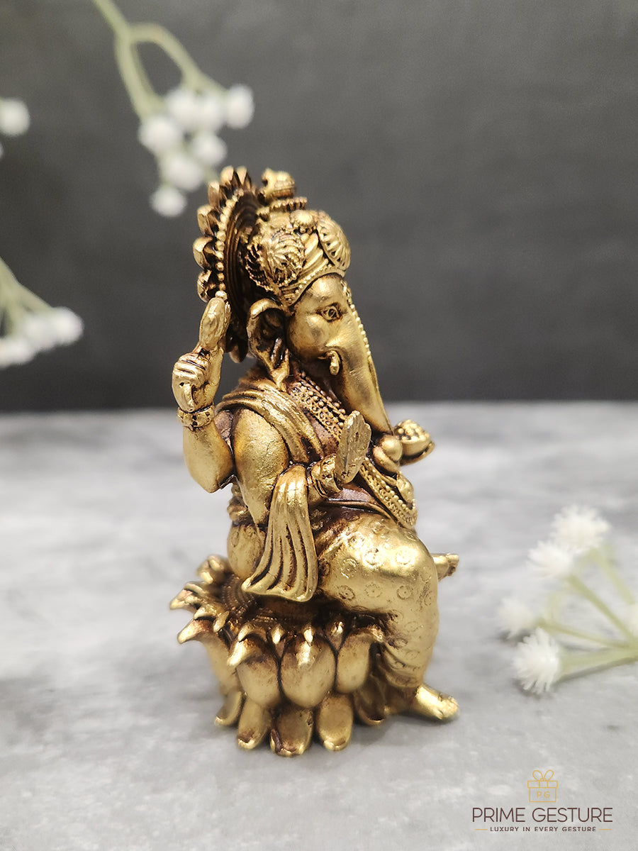 Brass Ganpati Idols Statue