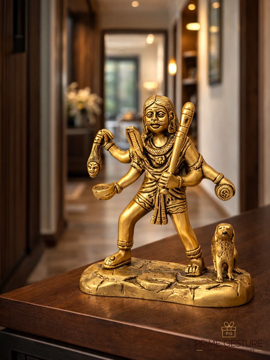 Brass Kaal Bhairav Idol