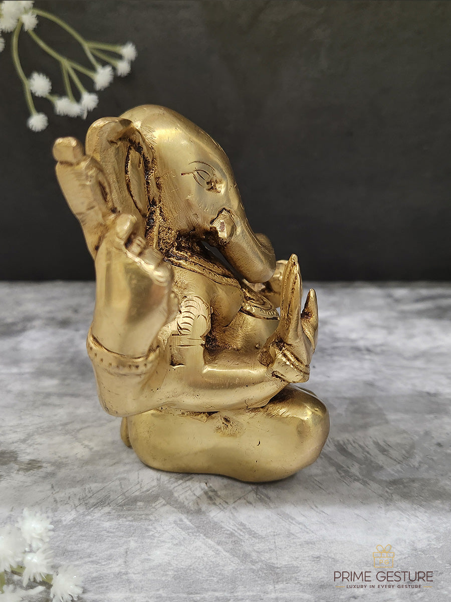 Brass Lord Ganesh Idol