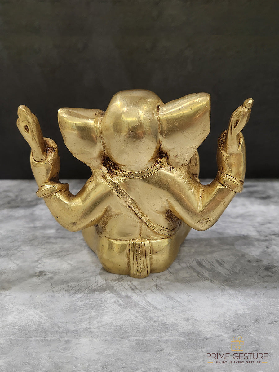 Brass Lord Ganesh Idol