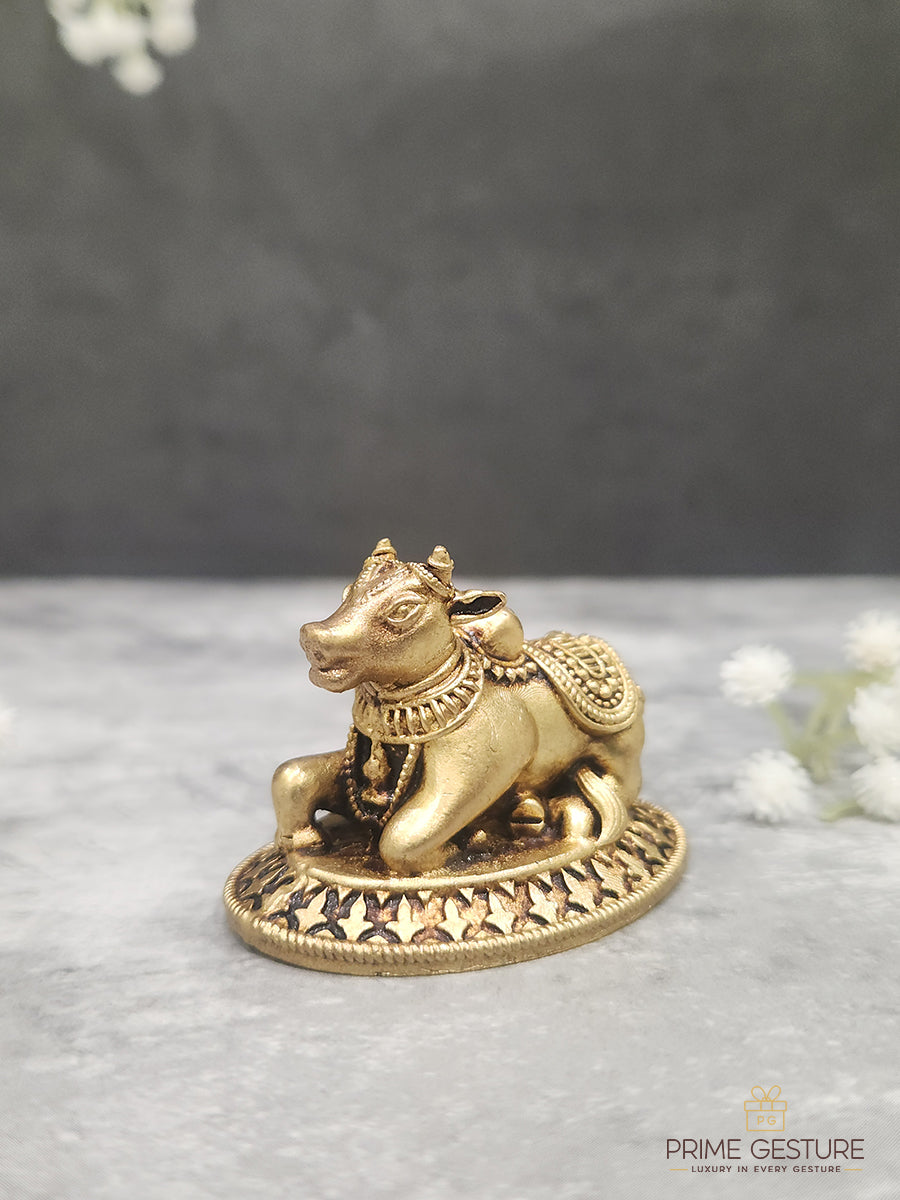 Brass Nandi Murti Idol