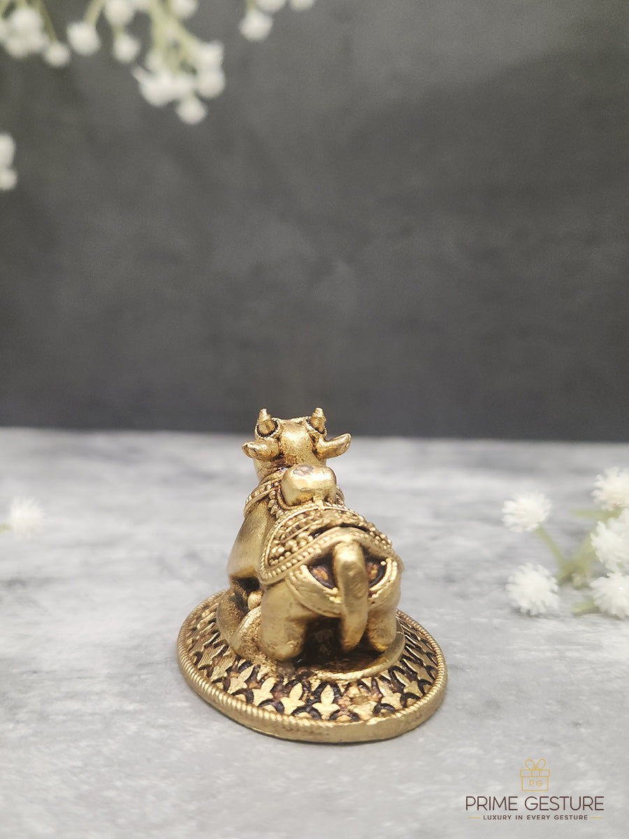 Brass Nandi Murti Idol