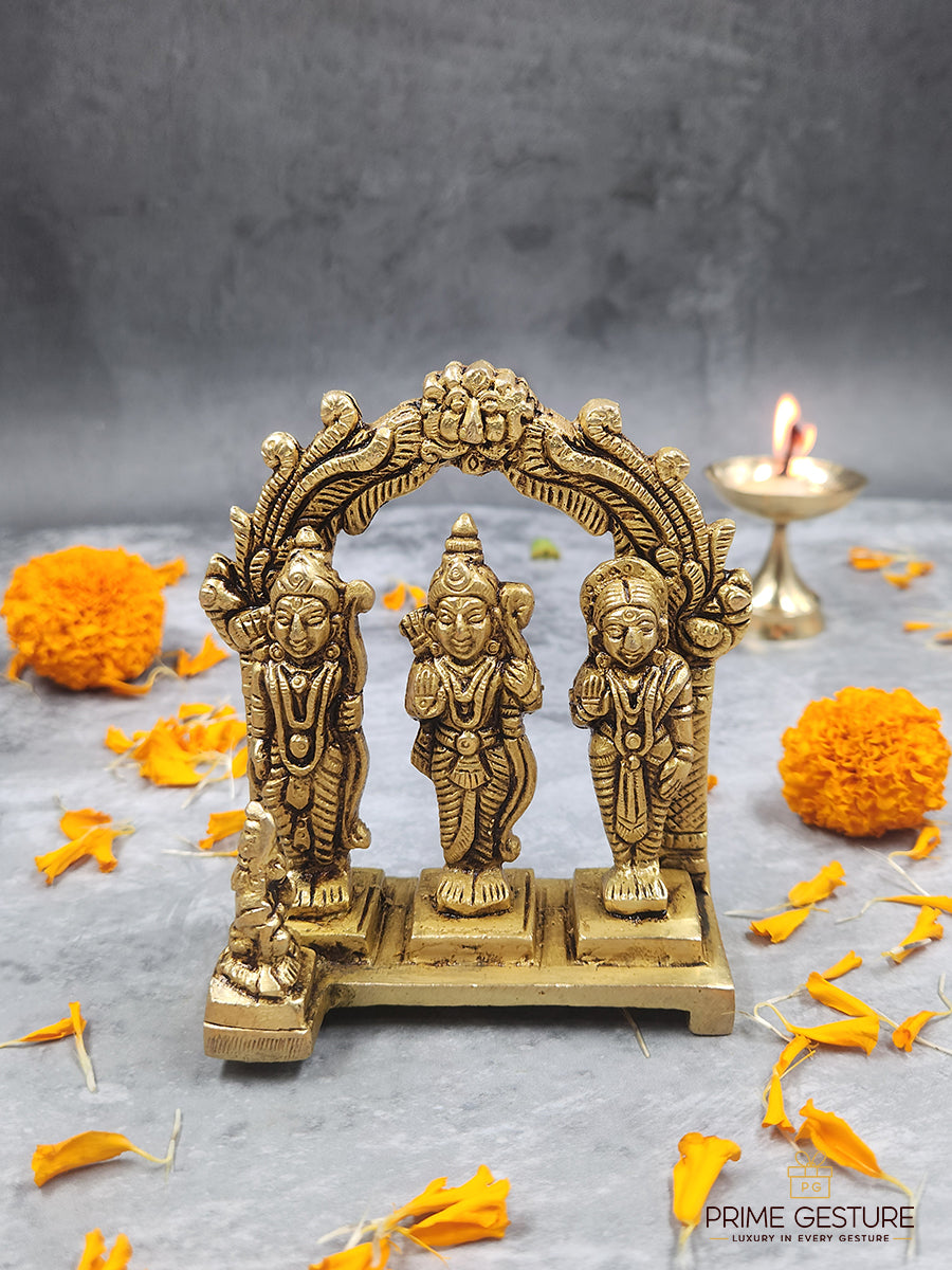 Brass Ram Darbar Statue