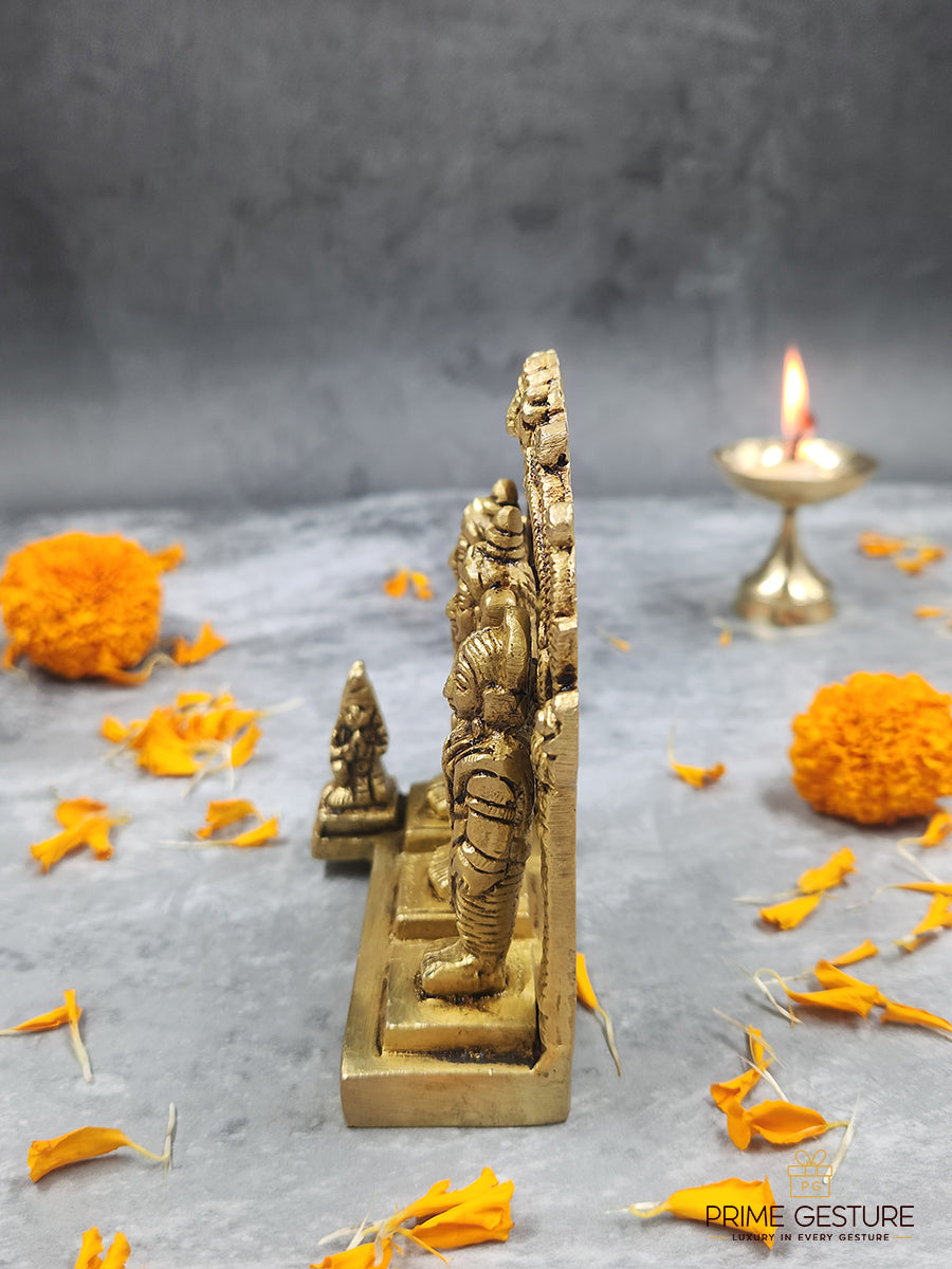 Brass Ram Darbar Statue