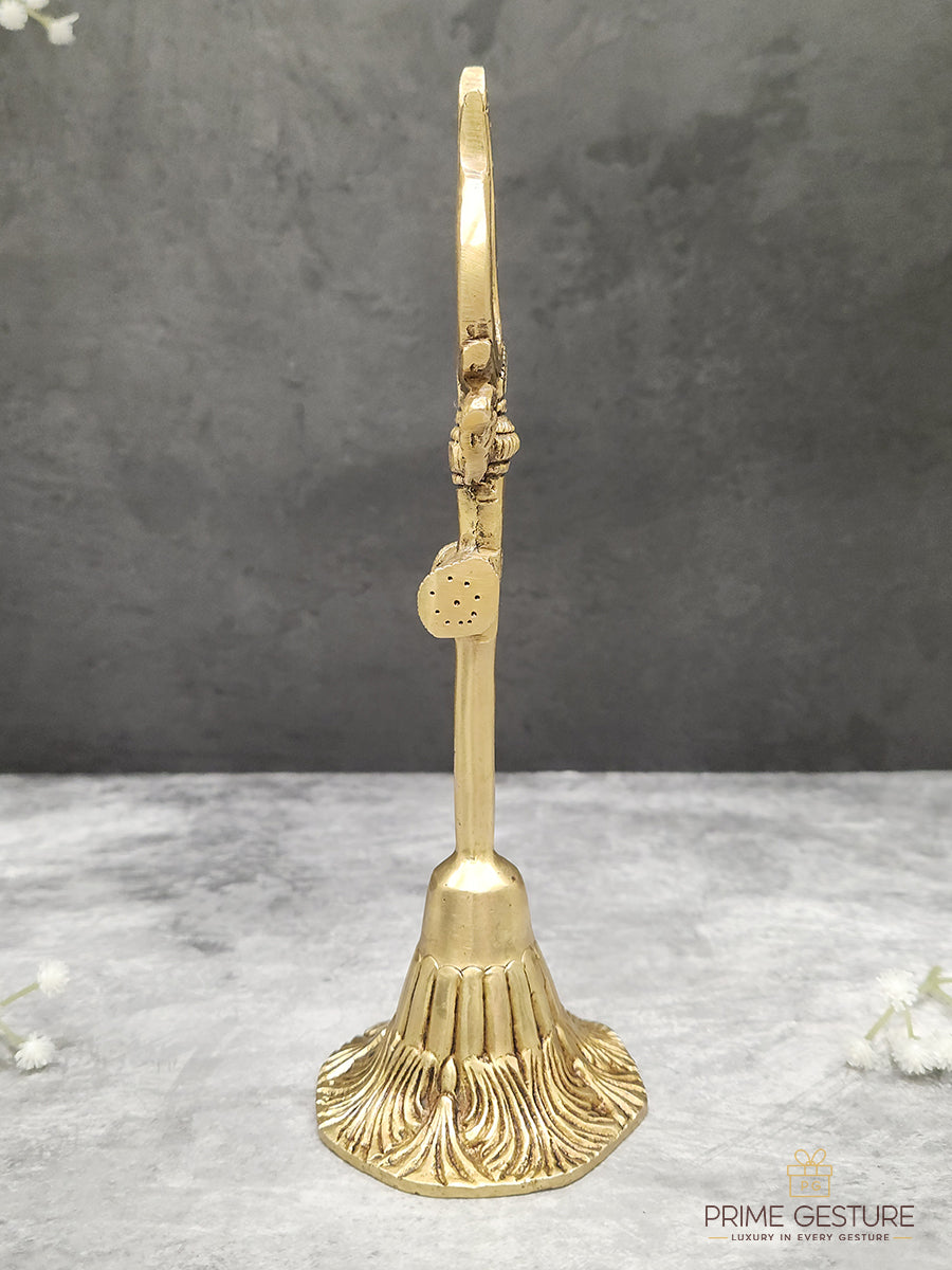 Brass Shivas Trishul with Damru