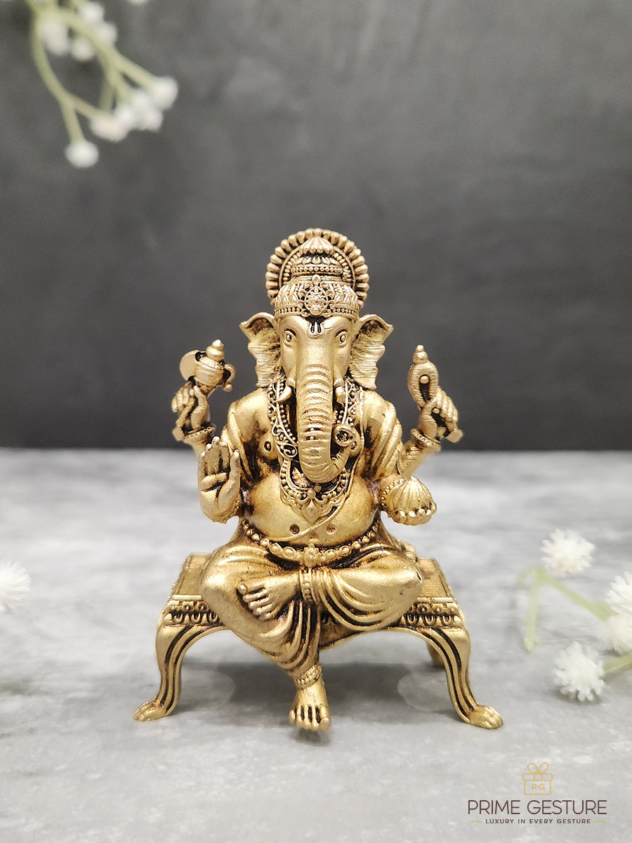 Brass Showpiece Ganesh Ji God Idol