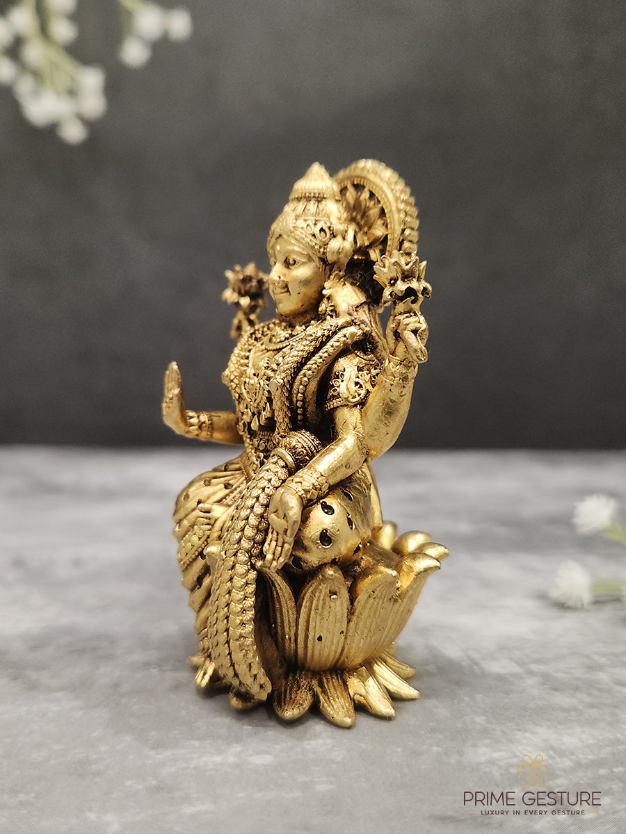 Brass Showpiece Laxmi Ji God Idol Statue
