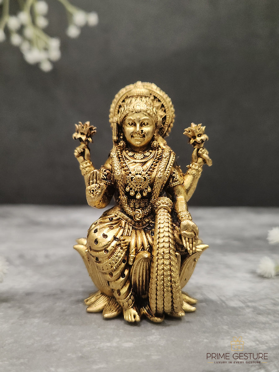 Brass Showpiece Laxmi Ji God Idol Statue