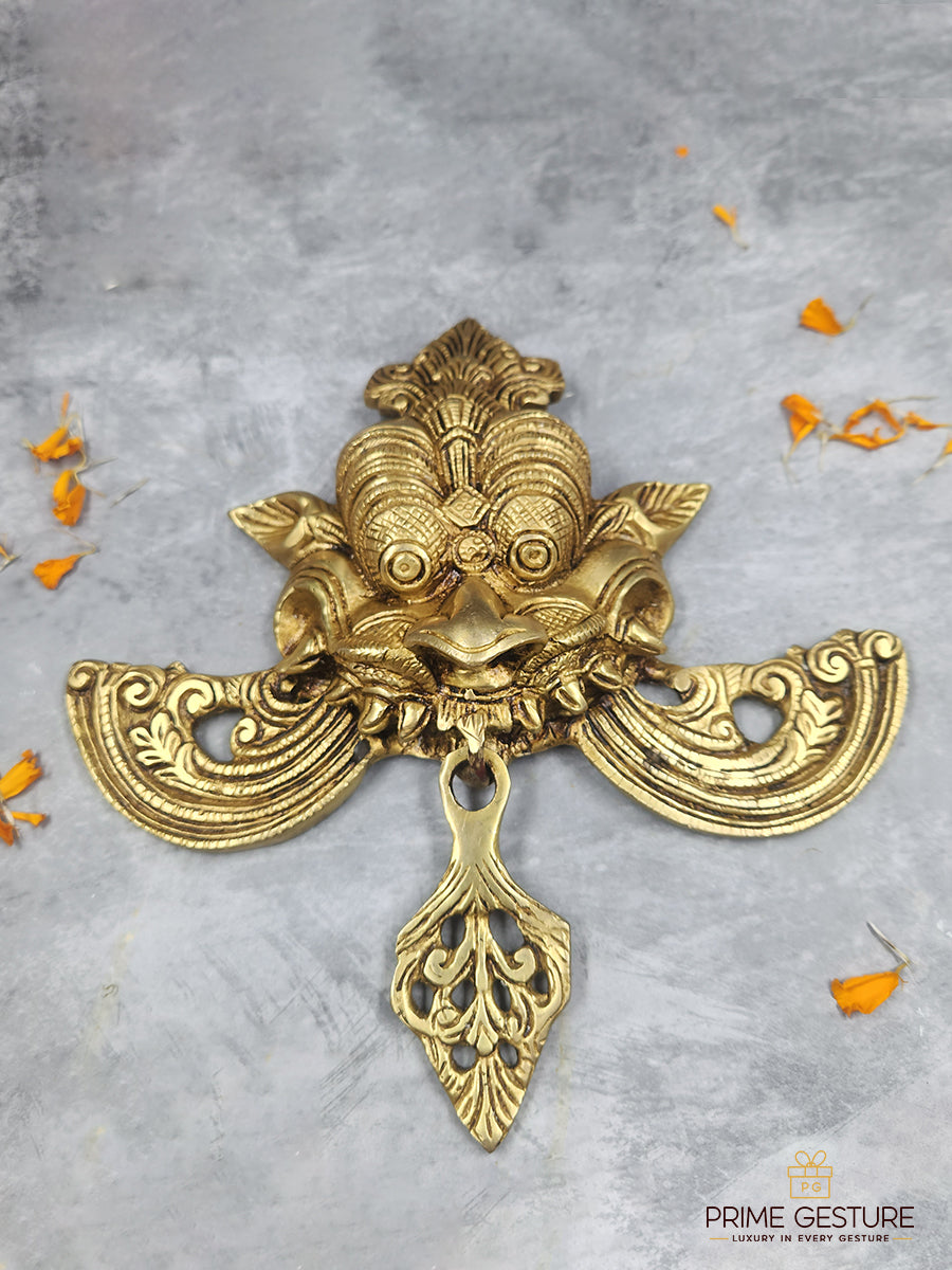 Brass Yaali Nazar Battu Wall Hanging