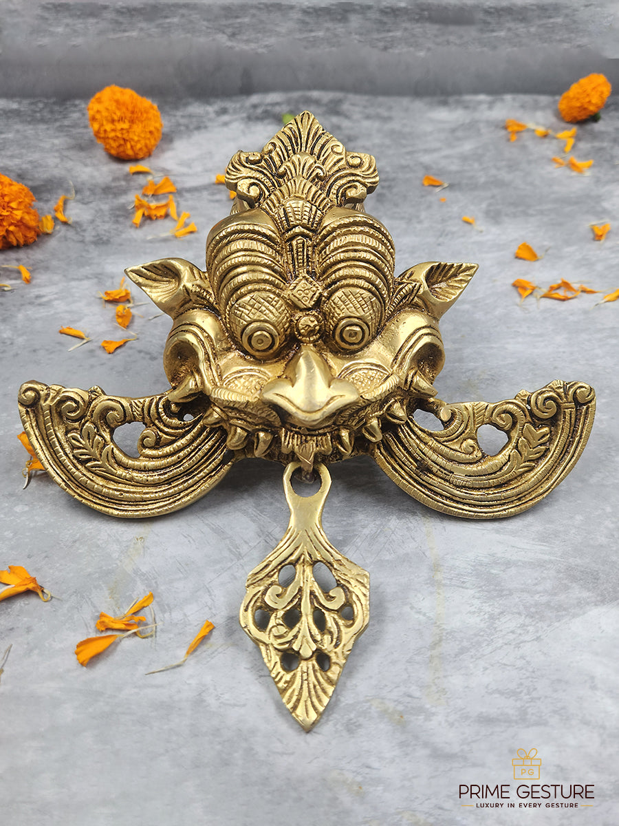 Brass Yaali Nazar Battu Wall Hanging