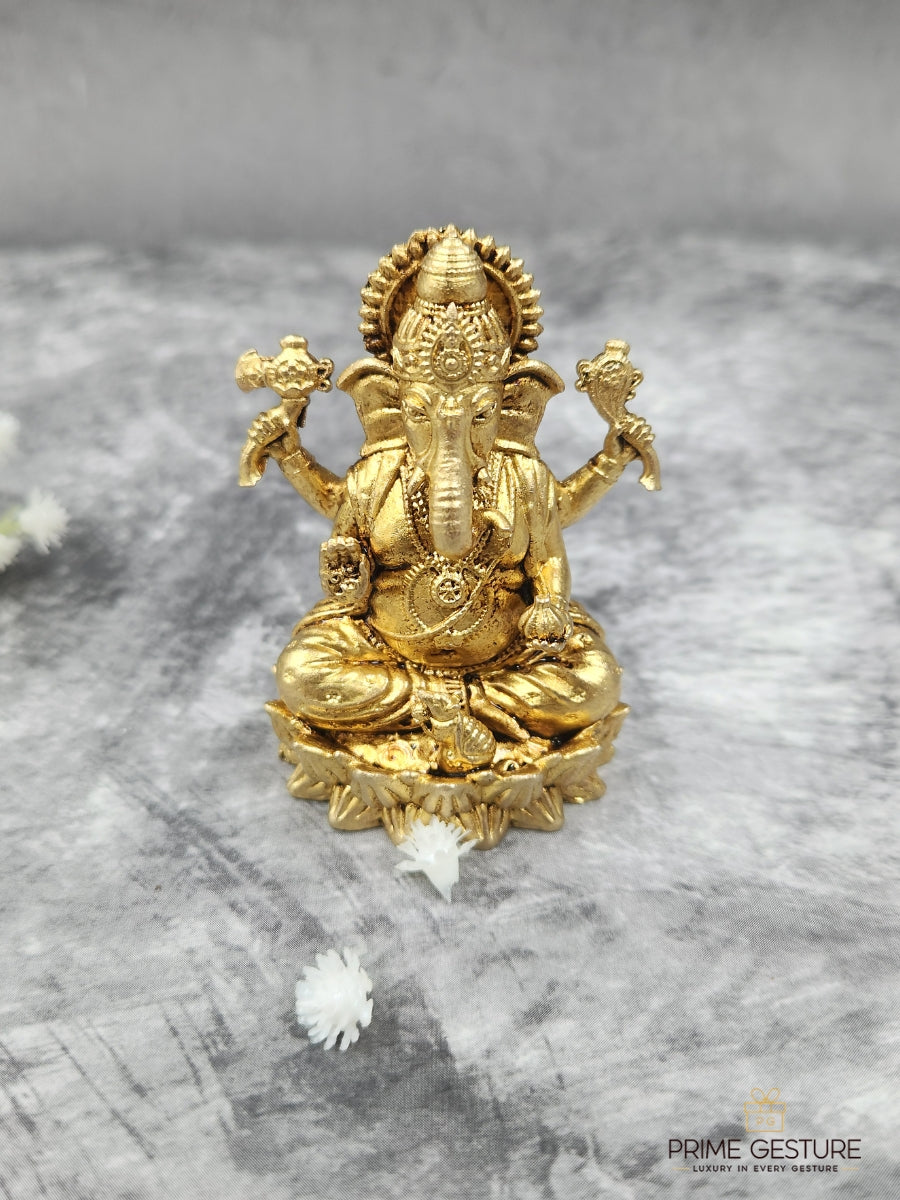 Brass Ganesh Ji Idol – Clarity, Confidence & Right Beginnings