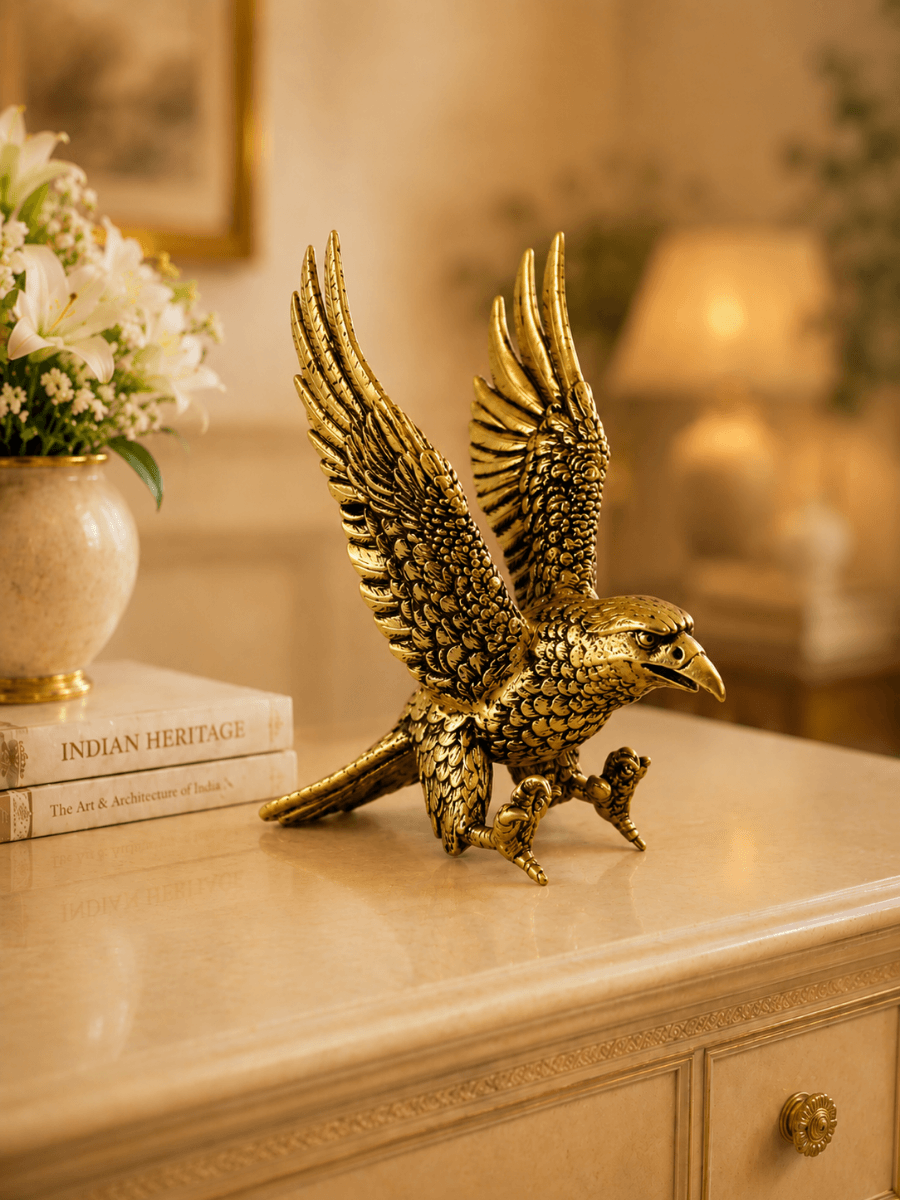 Garuda Eagle Antique Gold Finish