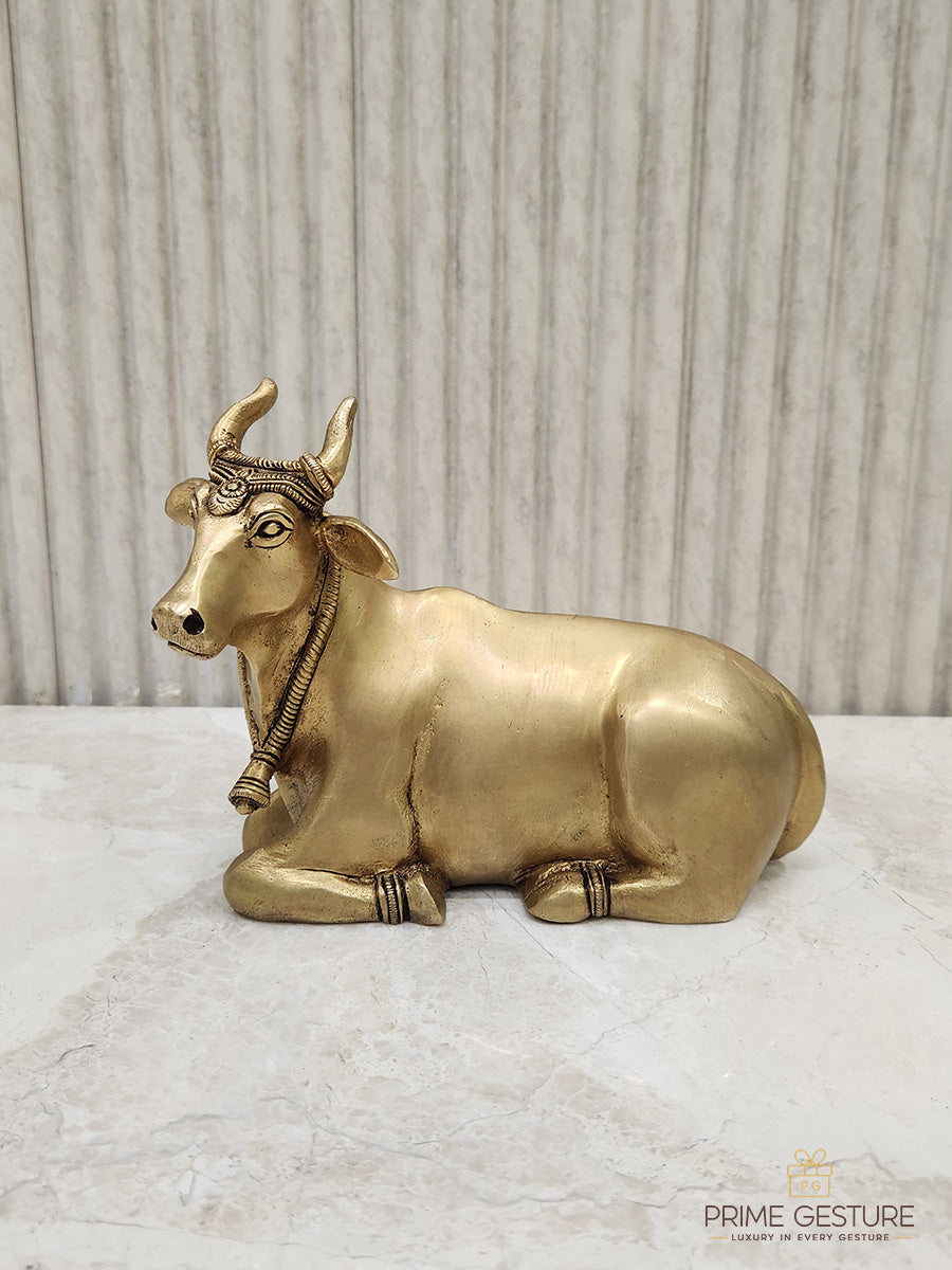 Golden Brass cow Idol