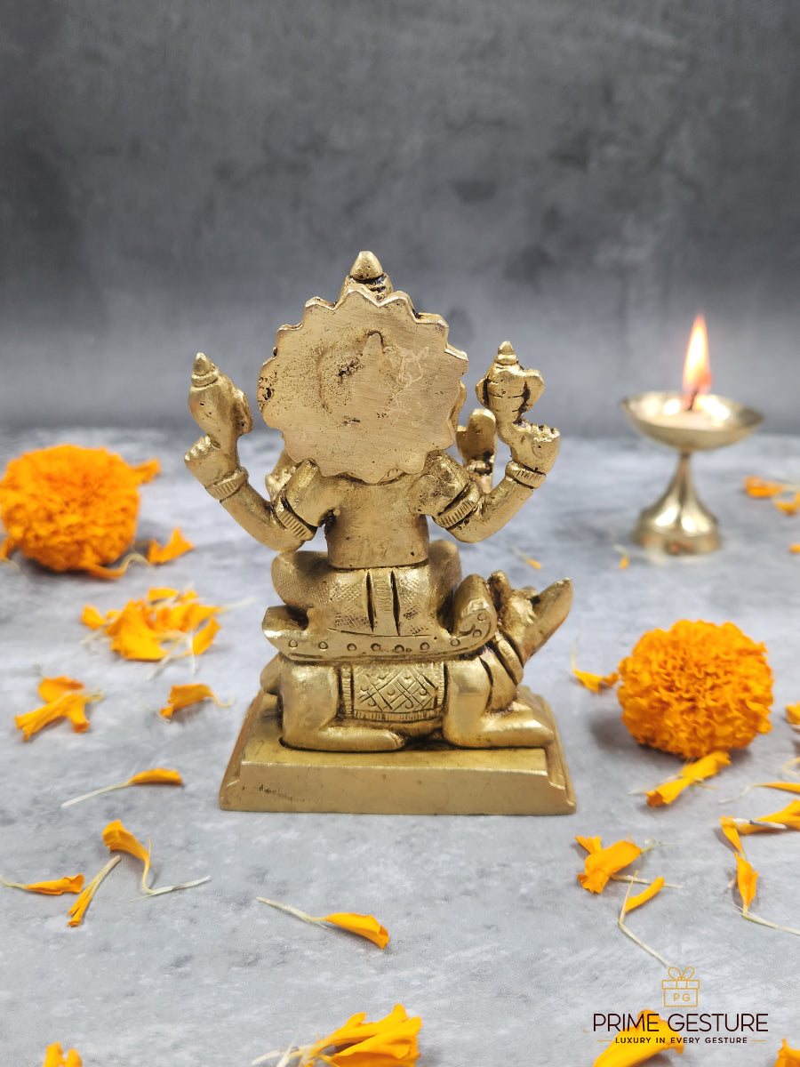 Lord Ganesha Idol In Brass