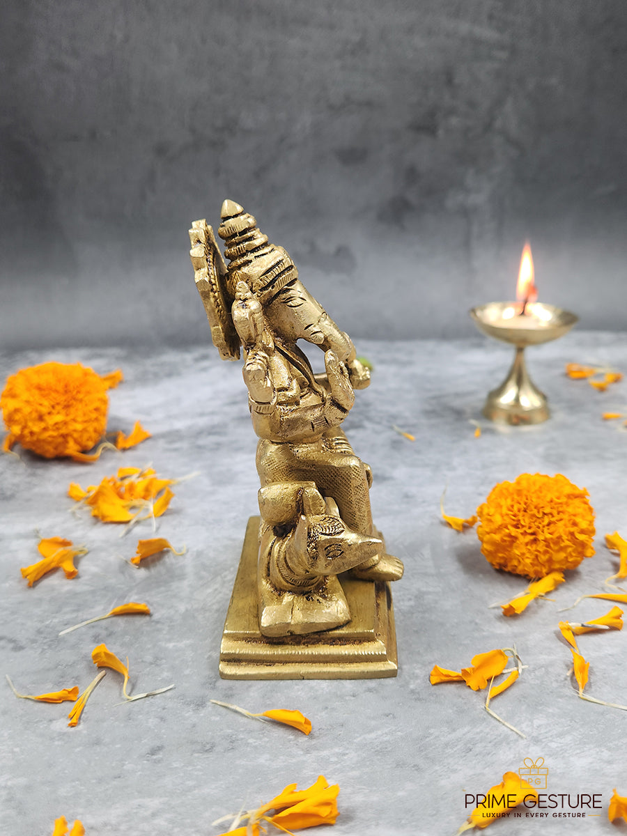 Lord Ganesha Idol In Brass