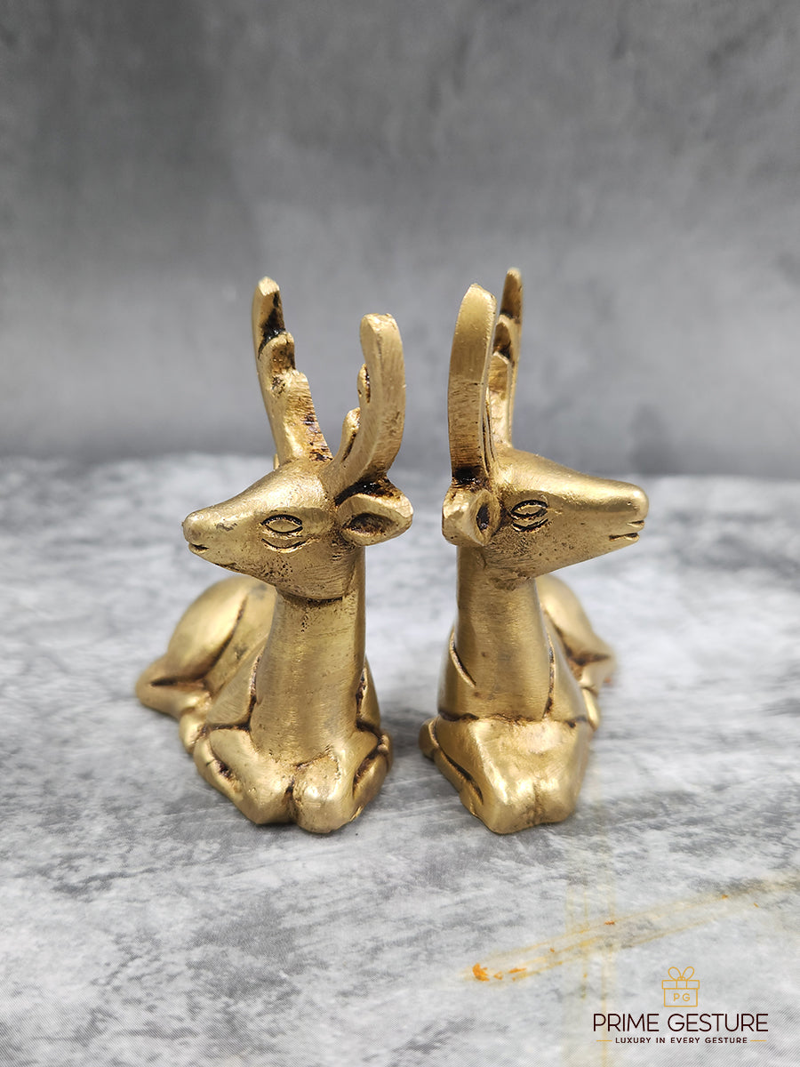 Metal Deer Figure Statue