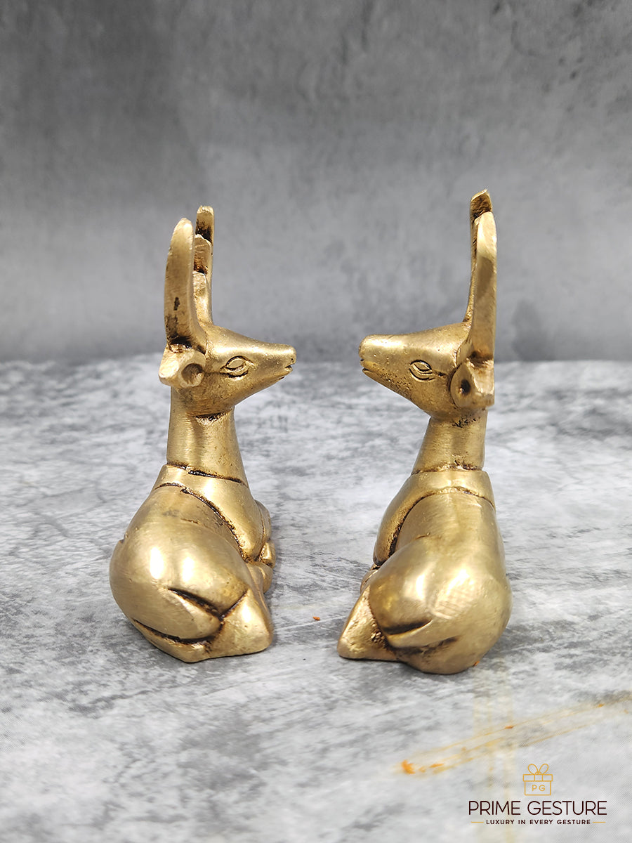 Metal Deer Figure Statue