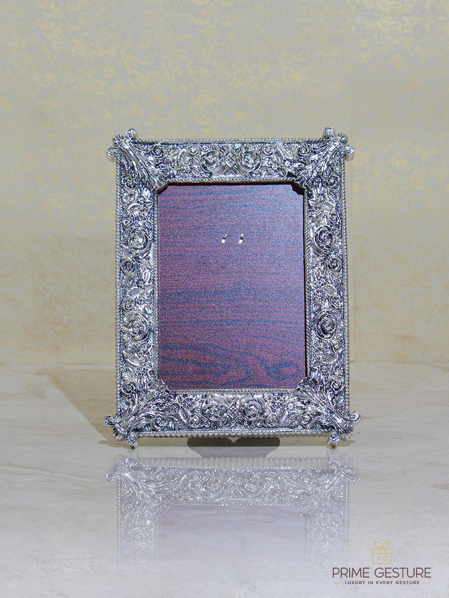 Silver Designer Photo Frame