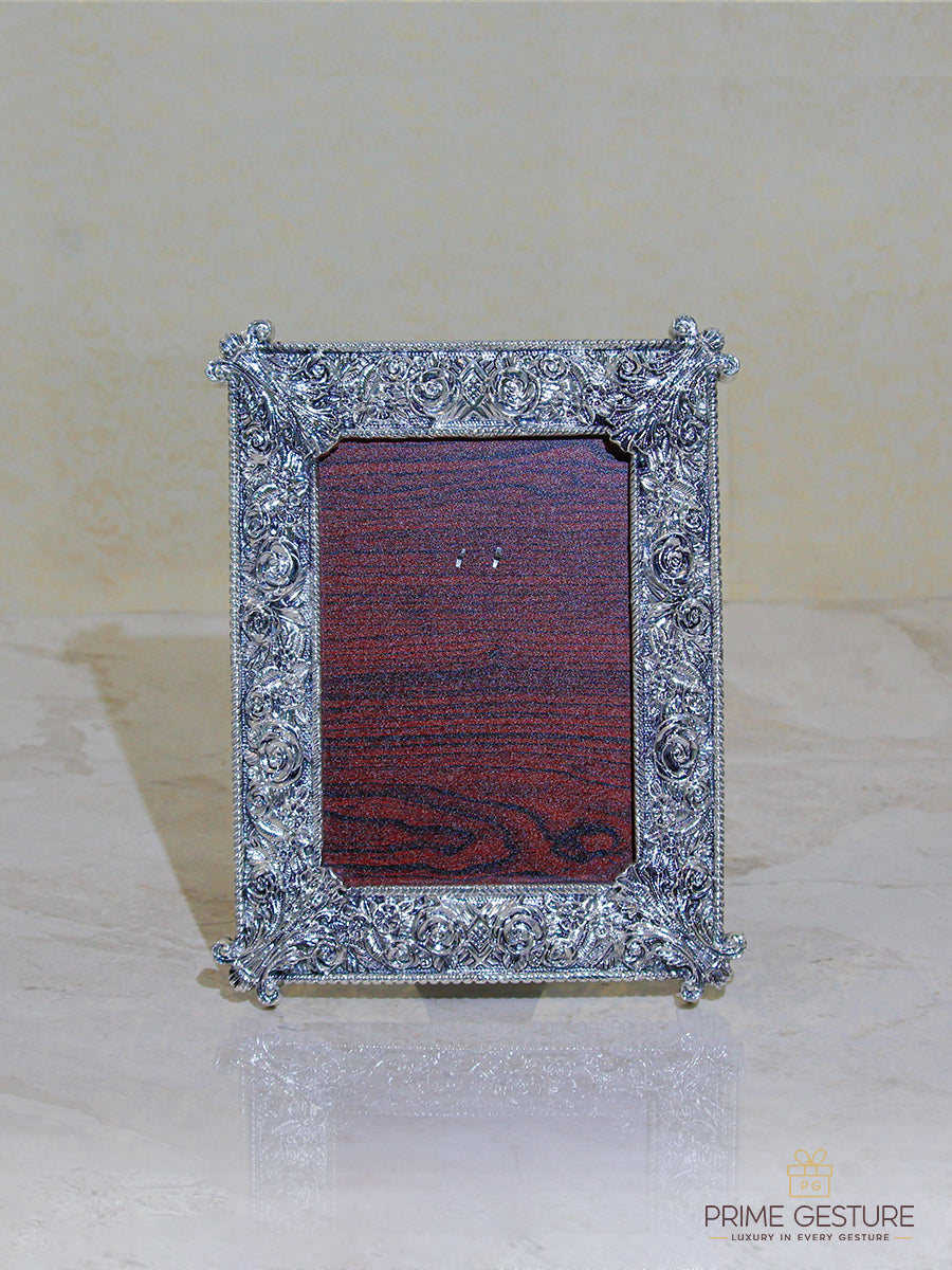 Silver Designer Photo Frame