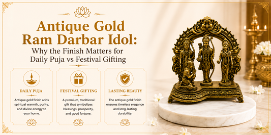 Antique Gold Ram Darbar Idol: Why the Finish Matters for Daily Puja vs Festival Gifting
