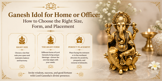 Ganesh Idol for Home or Office: How to Choose the Right Size, Form, and Placement