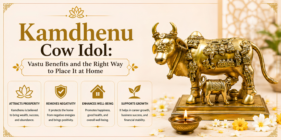 Kamdhenu Cow Idol: Vastu Benefits and the Right Way to Place It at Home