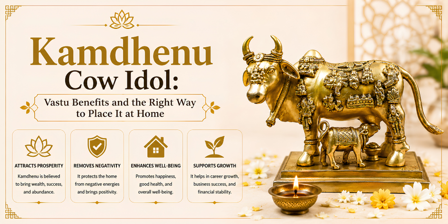 Kamdhenu Cow Idol: Vastu Benefits and the Right Way to Place It at Home