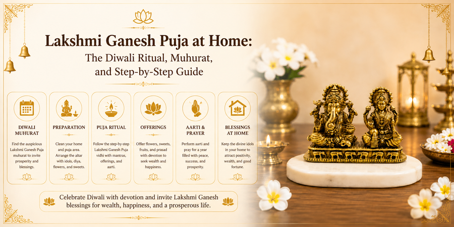 Lakshmi Ganesh Puja at Home: The Diwali Ritual, Muhurat, and Step-by-Step Guide