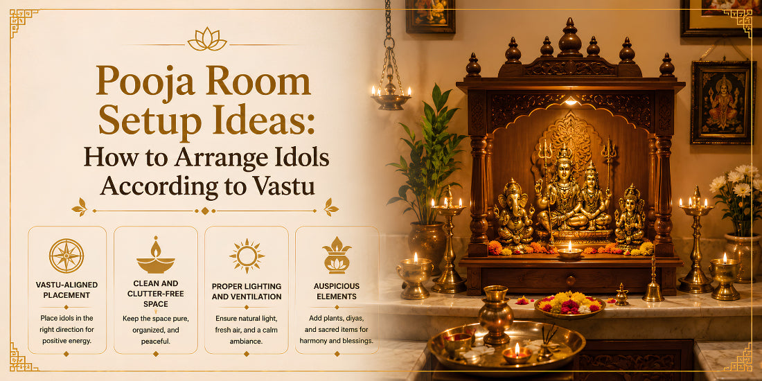 Pooja Room Setup Ideas: How to Arrange Idols According to Vastu