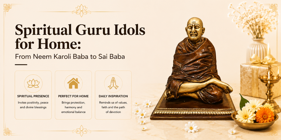 Spiritual Guru Idols for Home: From Neem Karoli Baba to Sai Baba