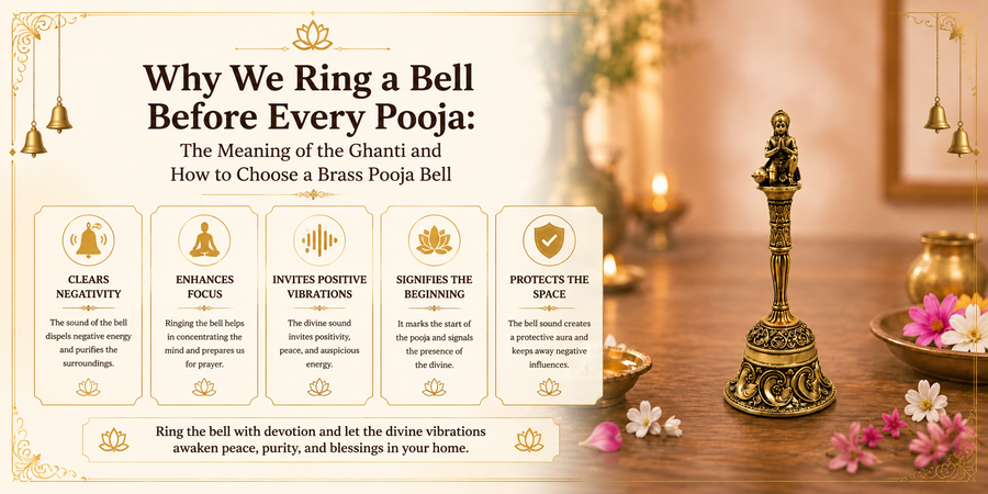 Why We Ring a Bell Before Every Pooja: The Meaning of the Ghanti and How to Choose a Brass Pooja Bell