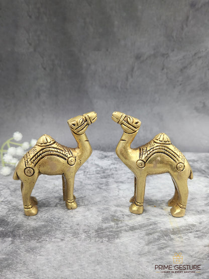 Brass Animal Camel Sculpture