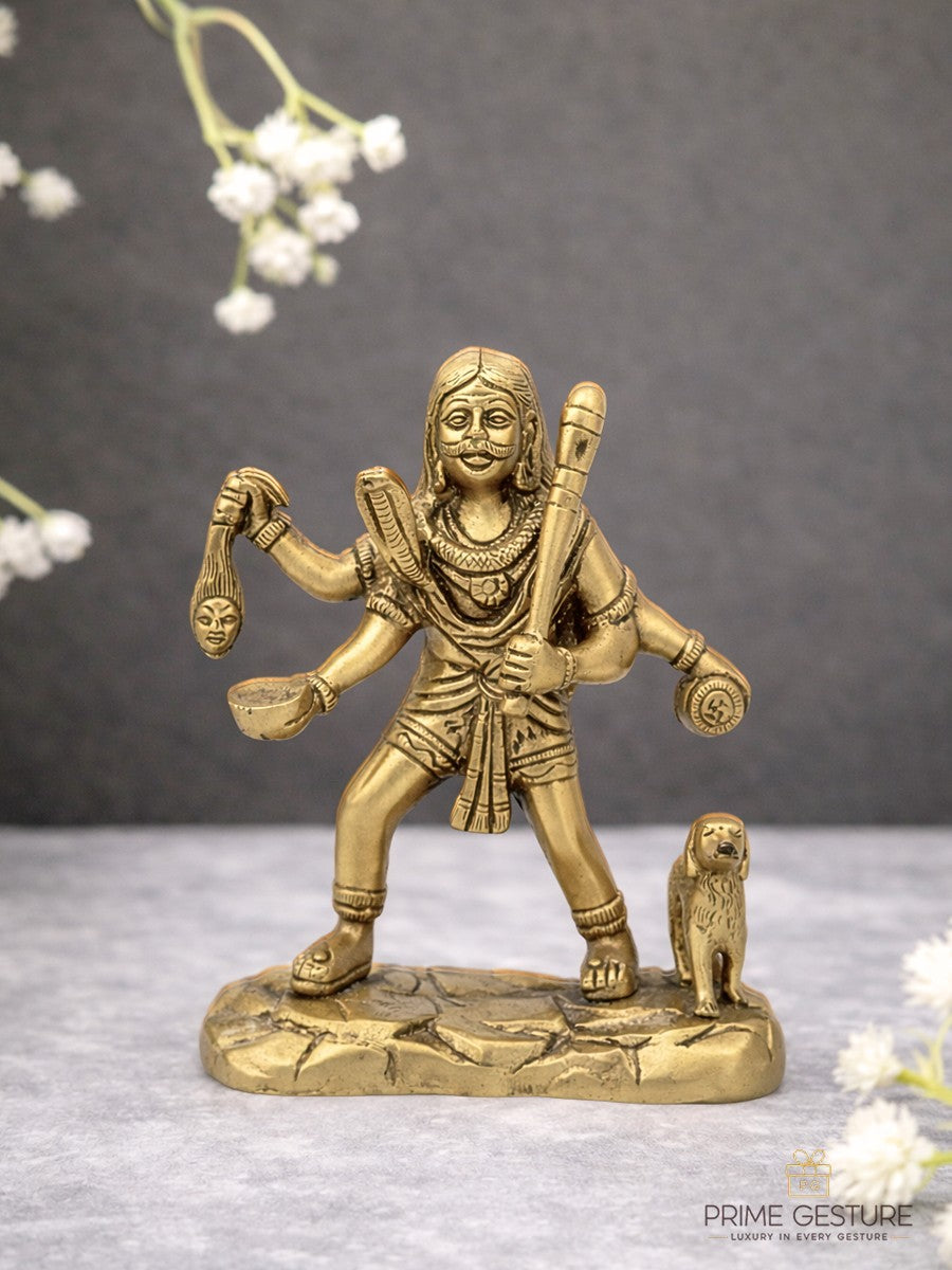 Brass Bhairav idol for Vastu