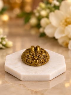 Brass Charan Paduka — Sacred Footprints for the Home Temple & Daily Worship