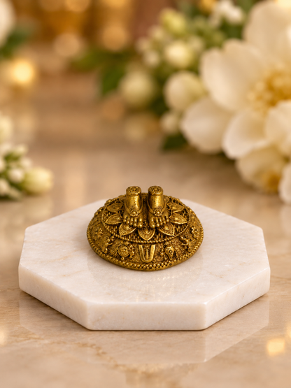Brass Charan Paduka — Sacred Footprints for the Home Temple & Daily Worship