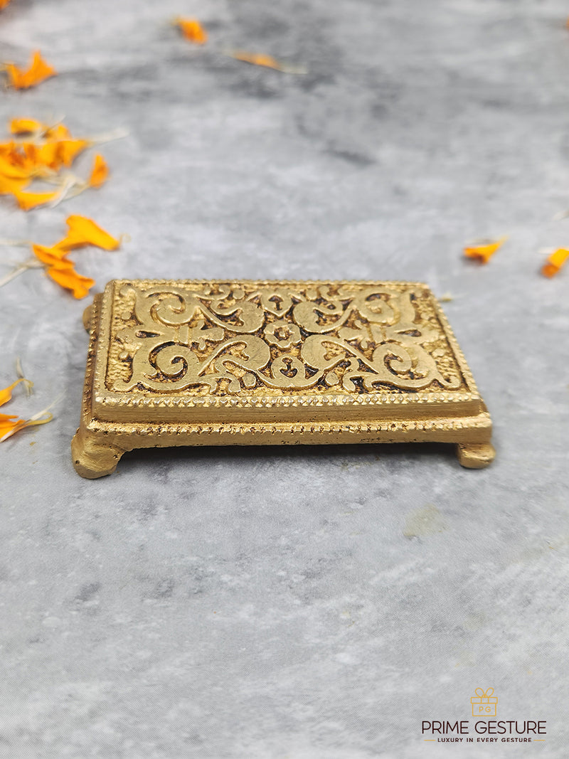 Mini‑Stature Brass Pooja Chowki - Product Dimensions