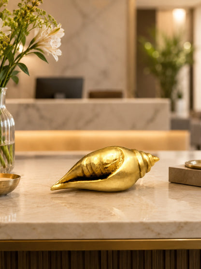 Brass Decorative Shankh Showpiece 