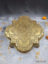 Elegant Antique Brass Square Chowki