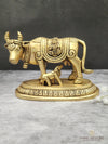 Brass Krishna Cow-Calf Idol