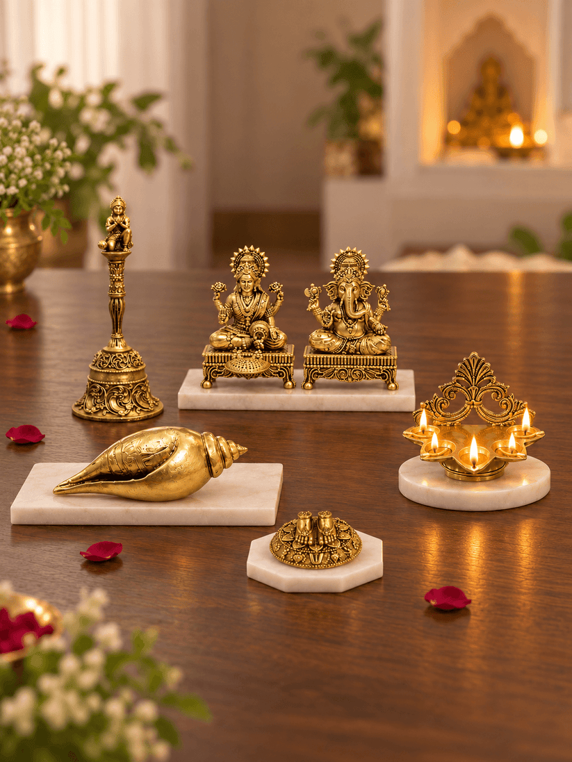 Laxmi Ganesh Complete Pooja Set Bundle | Prime Gesture