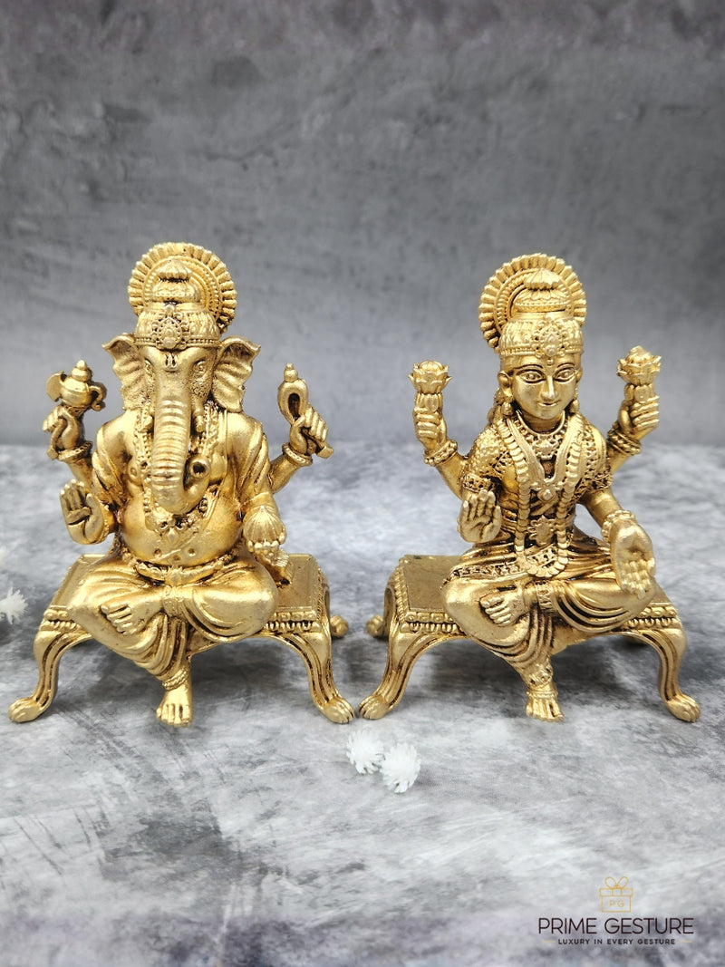 Brass Lakshmi Ganesh Chowki – A Centered Space for Daily Devotion - Product Dimensions