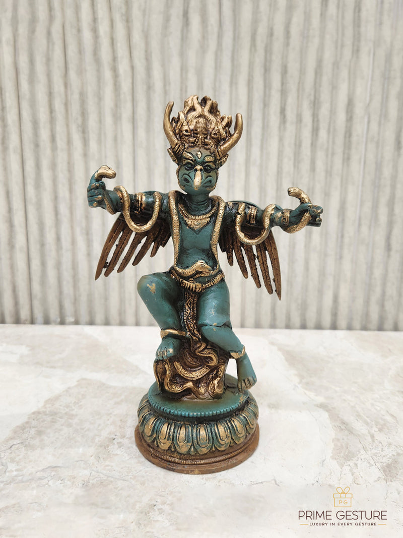 Superfine Brass Lord Garud Idol - Product Dimensions