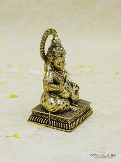 Brass Lord Kubera Idol